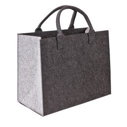 DEMA Plstěná taška 42x22x34 cm Shopper XL antracit/šedá 39053D