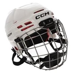Hokejová helma CCM Tacks 70 YTH Combo bílá YTH (žák) = obvod hlavy 49-53cm