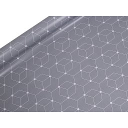 Ubrusovina PVC s textilním podkladem, barva 25 šedá