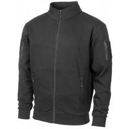 Mikina za zip TACTICAL ČERNÁ vel. L