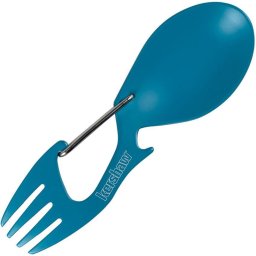 KERSHAW příbor RATION s otvírákem a karabinou MODRÝ