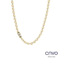 Monaco Chain Cavo Alternate Pavé lock 6 mm IZ30801