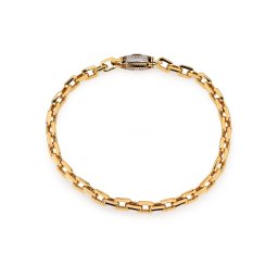 Monaco Chain náramek Cavo Plain Pavé lock 5 mm Monaco Chain IZ30803N