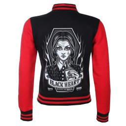 mikina dámská BLACK HEART - WEDNESDAY BS - BLACK - 17599