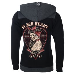 mikina dámská BLACK HEART - LENY - BLACK - 17560