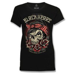 tričko dámské BLACK HEART - ALLEN - BLACK - 14484