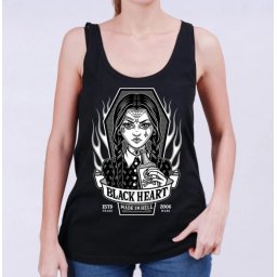 tílko dámské BLACK HEART - WEDNESDAY - BLACK - 13578