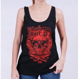 tílko dámské BLACK HEART - DEAD BEAUTY - BLACK - 12915