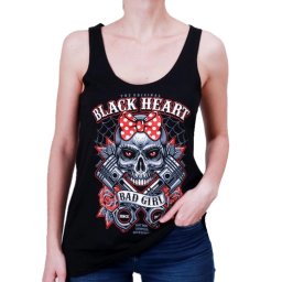 tílko dámské BLACK HEART - BELL PISTON - BLACK - 13407