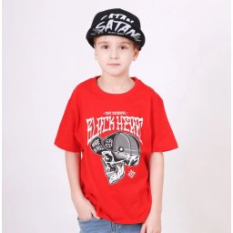 tričko dětské BLACK HEART - MAD MIKE - RED - 12966