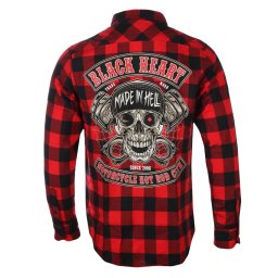 košile pánská BLACK HEART - RASCAL - RED - 17082