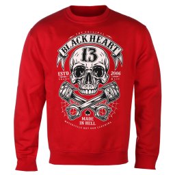 mikina pánská BLACK HEART - RIDER - RED - 17193