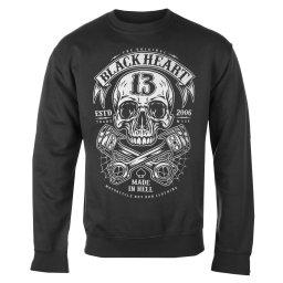 mikina pánská BLACK HEART - RIDER - GREY - 17169