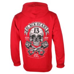mikina pánská BLACK HEART - RIDER - RED - 17196