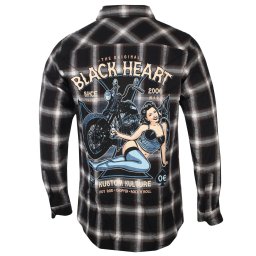 košile pánská BLACK HEART - AVA - BLACK - 14190