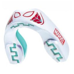 Hokejový chránič zubů SafeJawz Marvel Spider-Gwen Mouthguard Junior (juniorská)