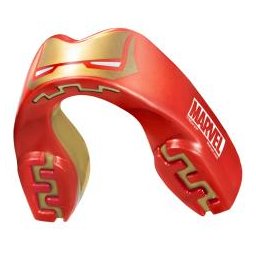 Hokejový chránič zubů SafeJawz Marvel Iron-Man Mouthguard Junior (juniorská)
