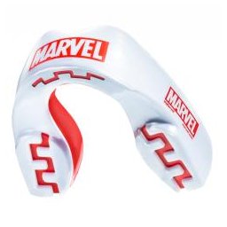 Hokejový chránič zubů SafeJawz Marvel Logo Mouthguard Junior (juniorská)