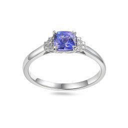 Tanzanitový prsten 0,74 ct s diamanty Asmara IZBR1378