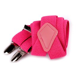 Dětské šle jednobarevné, barva 14 pink