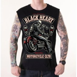 tílko pánské BLACK HEART COFFIN - BLACK - 17121