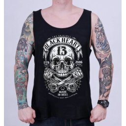 tílko pánské BLACK HEART - RIDER - BLACK - 17214