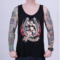 tílko pánské BLACK HEART - LADY LUCK - BLACK - 13395