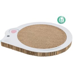 Škrabací karton pro koťata tvar myš 35x29,5 cm