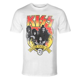 tričko pánské Kiss - Hotter Than Hell - White - 50788400