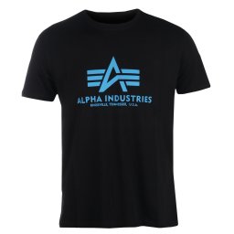 tričko pánské ALPHA INDUSTRIES - black/blue_100501