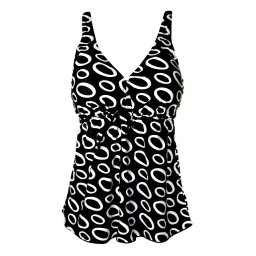Selite Pink tankini tílko - plavky S136-5 L černá