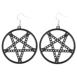 náušnice Pentagram - PSY1115