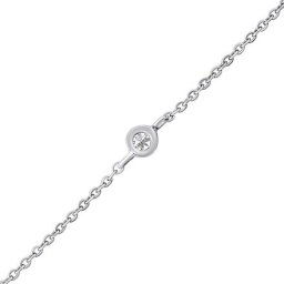 Diamantový náramek Manhattan v bílém zlatě - 0,03 ct