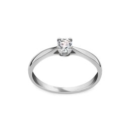 Zásnubní diamantový prsten Iowa, bílé zlato LRBR013