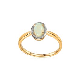 Briliantový prsten s australským opálem 0,41 ct Joelle IZBR790B