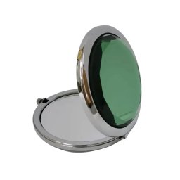 Gaira® Kosmetické zrcátko Crystal 7723, Barva zelená