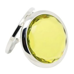 Gaira® Kosmetické zrcátko Crystal 7723, Barva žlutá