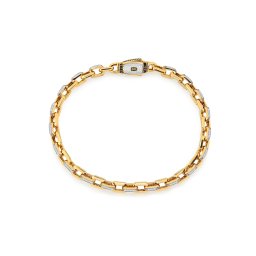 Monaco Chain bracelet Cavo Alternate Pavé lock 5 mm IZ30232N