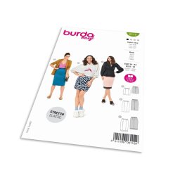 Střih Burda 6112 - Pouzdrová sukně s pružným pasem