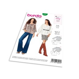 Střih Burda 6227 - Halenka se stahováním, tunika
