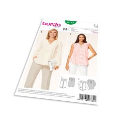 Střih Burda 6632 - Halenka, propínací halenka, košile