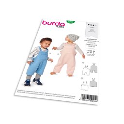 Střih Burda 9295 - Dětské laclové kalhoty