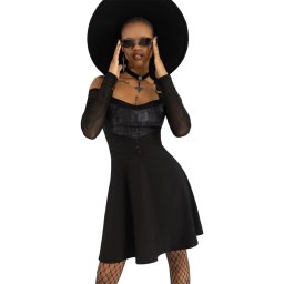 šaty dámské KILLSTAR - Stormcloud - Grey/Black - KSRA011147