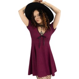 šaty dámské KILLSTAR - Chaseleigh - Red - KSRA011149