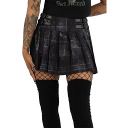 sukně dámská KILLSTAR - Stormcloud - Grey/Black - KSRA011171