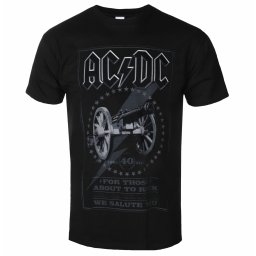 tričko pánské AC/DC - FTATR 40th Monochrome - Black - ROCK OFF - ACDCTS97MB