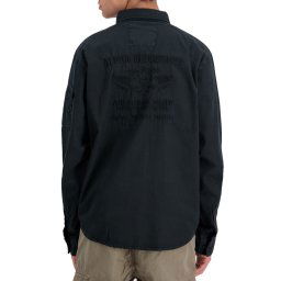 košile pánská ALPHA INDUSTRIES - Air Force EMB - black_138422