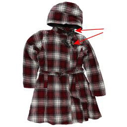 kabát dámský Poizen Industries - VAIL - RED/WHITE CHECK - POŠKOZENÉ - MY636