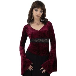 tričko dámské (top) KILLSTAR - Rosethorn - Red - KSRA011256