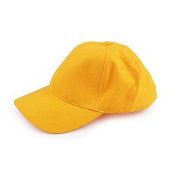 Bavlněná kšiltovka unisex vhodná k dozdobení, barva 17 žlutá